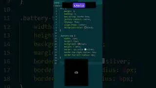 Анимированная зарядка батареи html и css. 