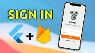 برمجة صفحة تسجيل الدخول مع الفايربيز : Firebase - Sign In #1 - Flutter