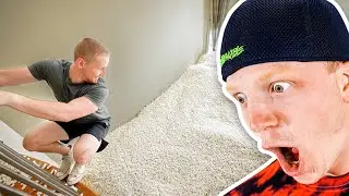 WE FILLED THE HOUSE WITH 100 MILLION PACKING PEANUTS!