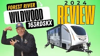 RV WITH A HOME OFFICE - WORK FROM HOME & TRAVEL! - New 2024 Forest River RV Wildwood FSX 163RDSKX