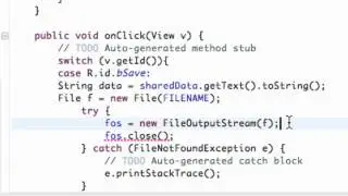 Android Application Development Tutorial   099   Writing Data to File Output Stream