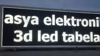 3D LED TABELA FULL RENK KAYAN YAZI 117 METRE KARE TÜRKİYE DEVİ...