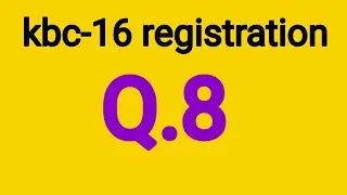 kbc-16 registration question-8 | kbc 2024 | 3 May/मई 2024 | kbc registration Question | #kbc