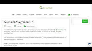 Selenium Assignment - 1 | Basic Selenium Commands | Learn by doing | Selenium Automation Testing
