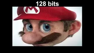mario 8 bits 16 bits 32 bits 64 bits 128 bits