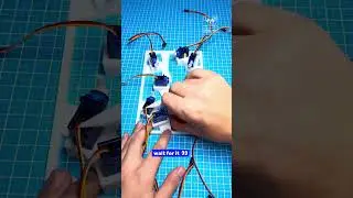 7-digit Display with Servo Motors Controlled by Arduino 