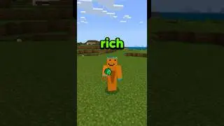 HOW TO GET RICH IN MINECRAFT! #shorts