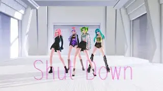 ≡MMD≡ Haku.Miku.Luka.Gumi - Shut Down / Blackpink [4KUHD60FPS]