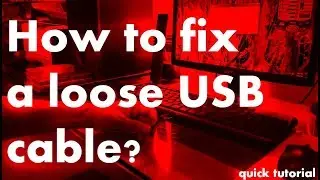 How to Fix a Loose Micro USB Cable? (using glue gun and shrinking tube)