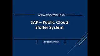SAP-Public Cloud Starter System