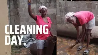 CLEAN WITH ME THE HOUSE IN AFRICA WAY.