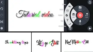How to make white screen glowing text video editing kinemaster colors text lyrics effect