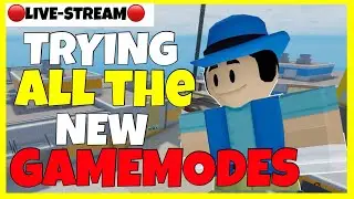 🔴TRYING ALL THE NEW GAME MODES IN ROBLOX ARSENAL🔴(Roblox live)