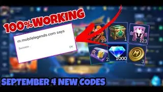 Mobile Legends New Codes September 4,2020 Redeem Now
