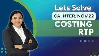 ICAI RTP | Costing CA Inter (Nov 2022 exams) | Material Costing