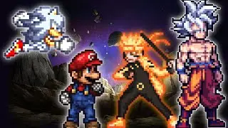 Sonic Chaos OP(AF) & Mario V2 VS Goku DBS 3.5(AF) & Naruto OP in Jump Force Mugen
