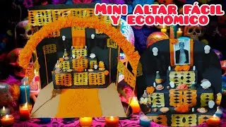 como hacer un MINI ALTAR DE MUERTOS con carton facil y rapido