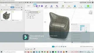 Ejemplo de modificaciones realizadas a una figura en 3D en Fusion 360
