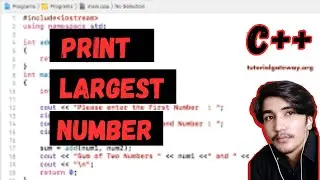 WRITE A C++ PROGRAM TO FIND LARGEST NUMBER AMONG THREE NUMBERS | RFK PROGRAMMING FUNDAMENTALS | URDU
