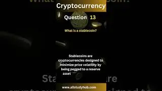what is stable coin 🪙? #allstudyhub #stablecoin #bitcoin #ethereum