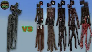 Siren Head V2 (Ocelot) vs Siren Head's | Minecraft Bedrock | MobBattle