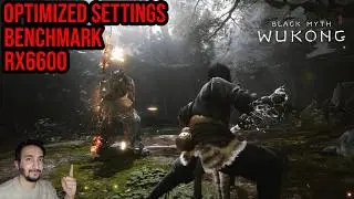Black Myth Wukong Optimized Settings | RX 6600 + Ryzen 5 3600 | 1080P | Performance Test