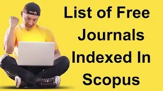 List of free publication journals indexed in Scopus
