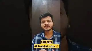 CUET 2023 Date sheet 🔥 in just 1 minute #shorts #cuet2023