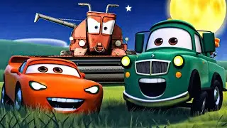Lightning McQueen’s Most Unexpected Moments | Tractor Tipping Cars Remake | Pixar Animation
