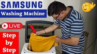 Samsung Top Load Washing Machine Demo ⚡Samsung Washing Machine Demo 2024 ⚡ How to Wash Clothes