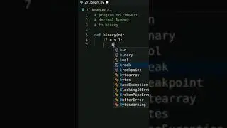 Program To Convert Decimal To Binary Using Python | Python Tutorials | Tech Blooded | 