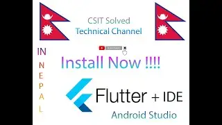 Flutter Language Install !! IDE also (android studio) In Nepali ||
