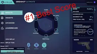 NEW AimLab Top Score! #shorts