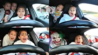 Toys AndMe HiuMie | Bad Kids Driving Parents Car | HD 720p