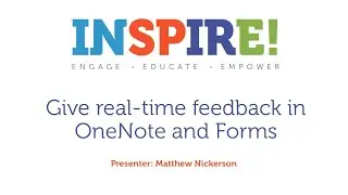 Real Time Feedback in OneNote and Forms