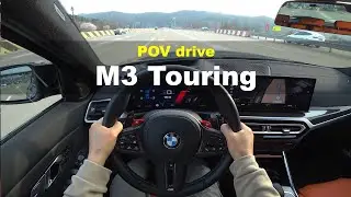 2024 BMW M3 Touring Competition xDrive POV drive