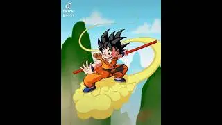 Goku on the flying nimbus #fanart #DBZ #procreate #digitalart #animation #anime