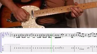 How to Play the Melody and Solos to Summertime by Kenny Chesney on Guitar with TAB