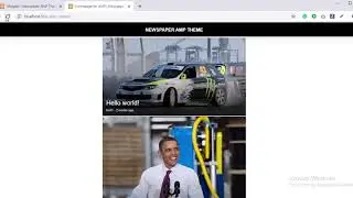 AMP Newspaper Theme Video Part ONE
