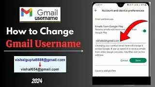 How to Change Gmail Username in Mobile | Gmail Id Username Kaise Change Kare