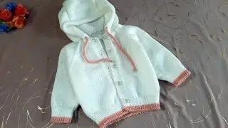 2 qism. 1 yoshli bolalar uchun jemper to'qish. Спицада болалар жемперини тýқиш. Вязание кофточки