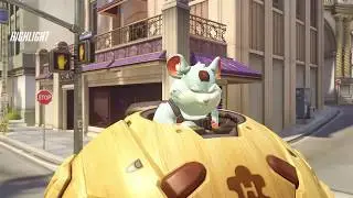 [Overwatch] Когда баг на хомяке работает на тебя :3