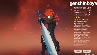 gettingt the fish claymore at last |genshin impact