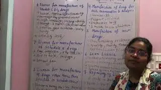 several types of license for manufacture of drug in Hindi | Unit-1 |#huzaifaakram  | D & B Pharma