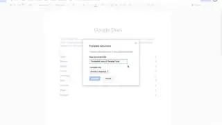 Translating a Google Doc