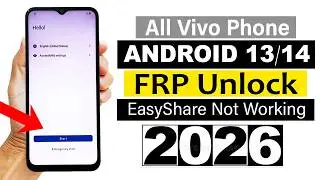 All Vivo ANDROID 13/14 : Remove Google Account/ FRP Unlock - New Method (Without Pc)
