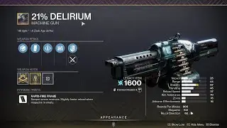 HOW TO GET 21% DELIRIUM - DESTINY 2