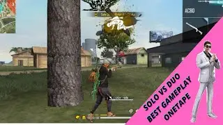 Solo Vs Duo like Rouk only one tape free fire moment || One tape with ac18 || garena free fire