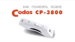 Как поменять керамическое лезвие на машинке для стрижки шерсти Codos CP-3800