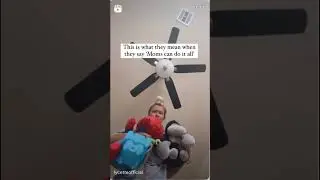 Moms really CAN do it all 🤭🤣